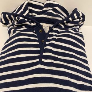 J.Crew Nautical Hooded Pullover Sweatshirt